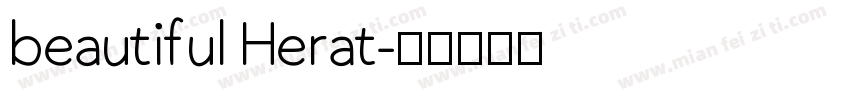 beautiful Herat字体转换
